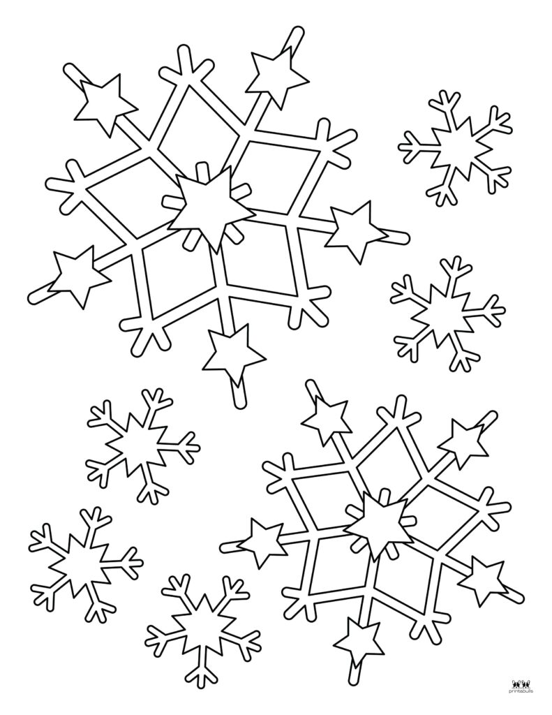 Snowflake coloring pages