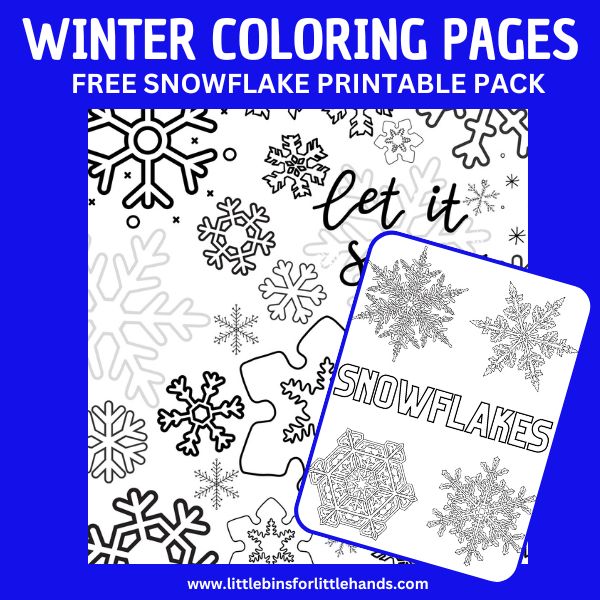 Printable snowflake coloring pages