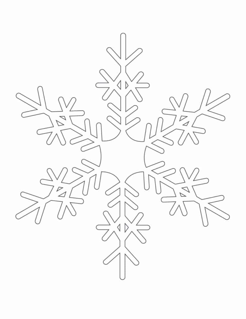 Free printable snowflake coloring pages