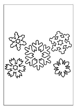 The beauty of winter printable snowflakes coloring pages collection for kids