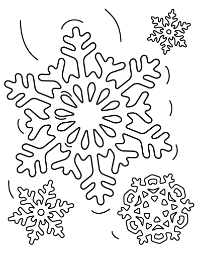 Coloring pages free printable snowflakes coloring pages