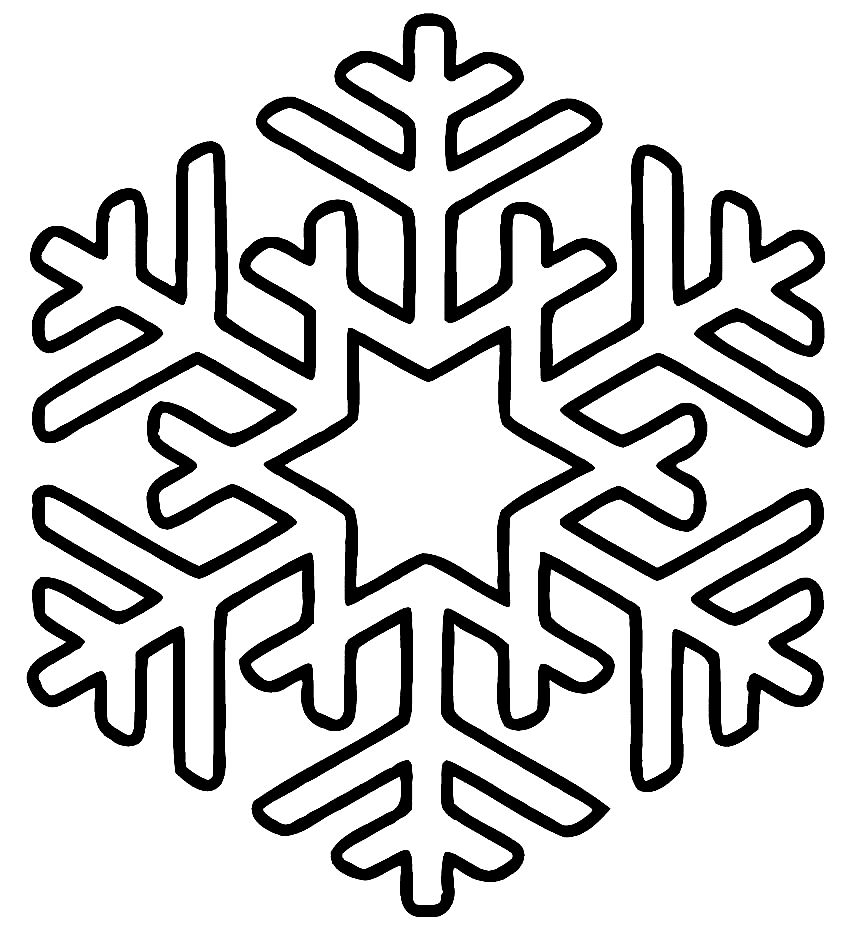 Snowflake coloring pages printable for free download