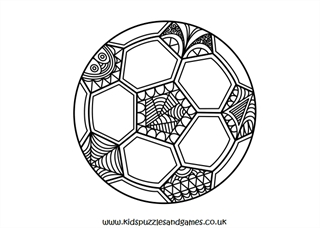 Mindful soccer ball louring page