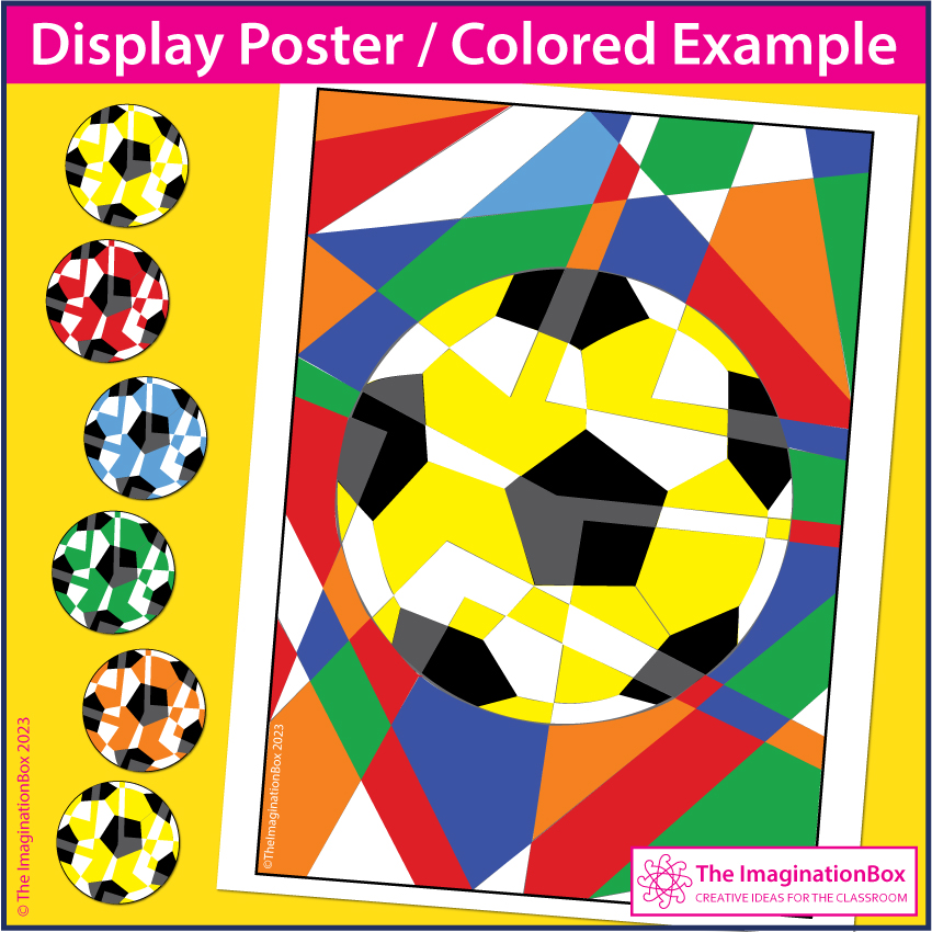 Free soccer football coloring pages abstract art activity