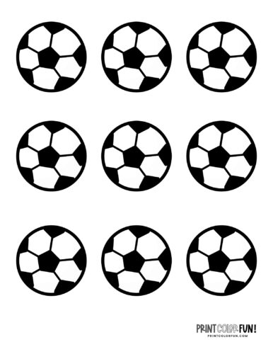 Soccer ball coloring pages clipart at