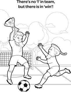 Soccer free coloring pages
