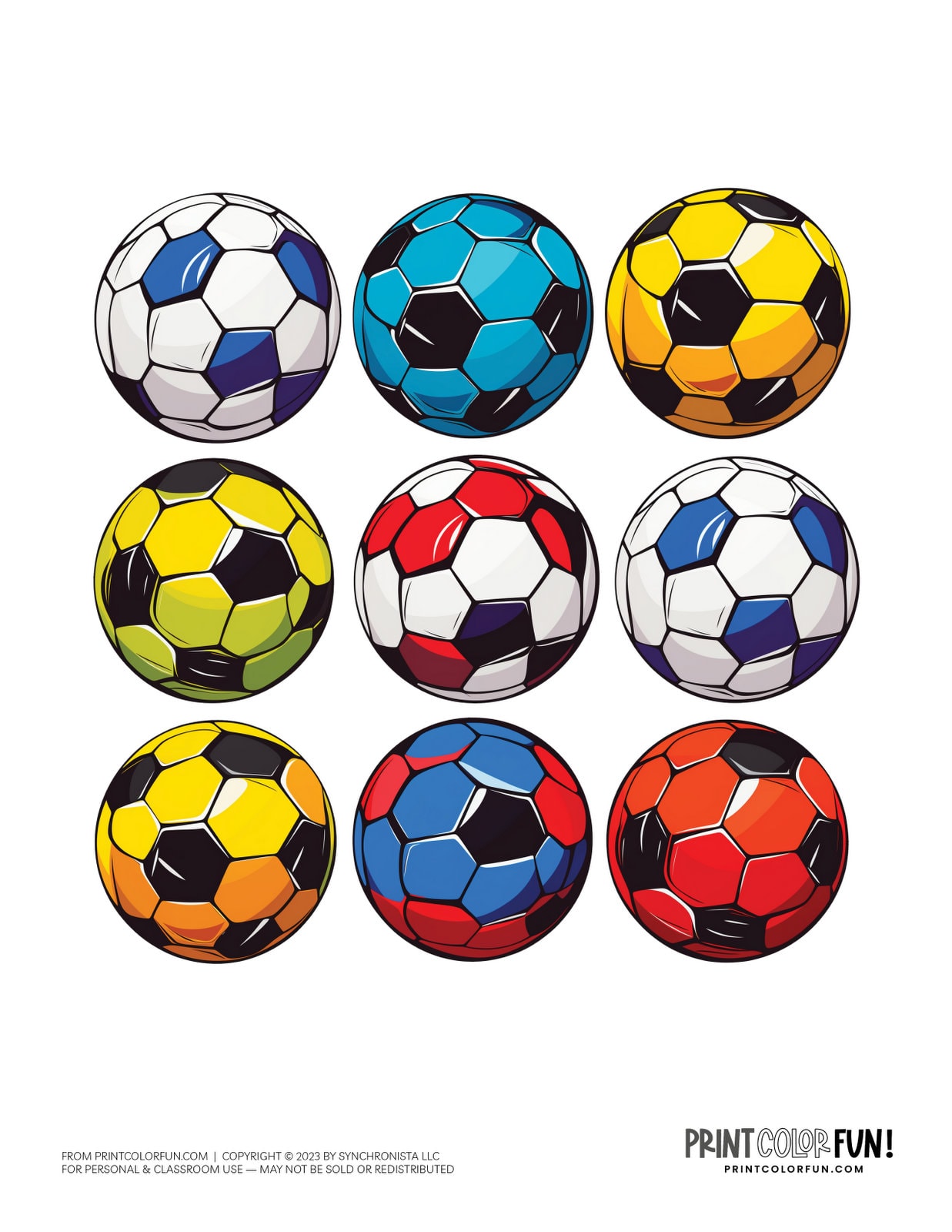 Soccer ball coloring pages clipart at