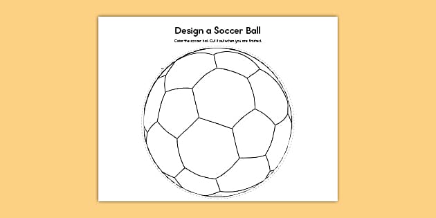 Design a soccer ball coloring activity teacher
