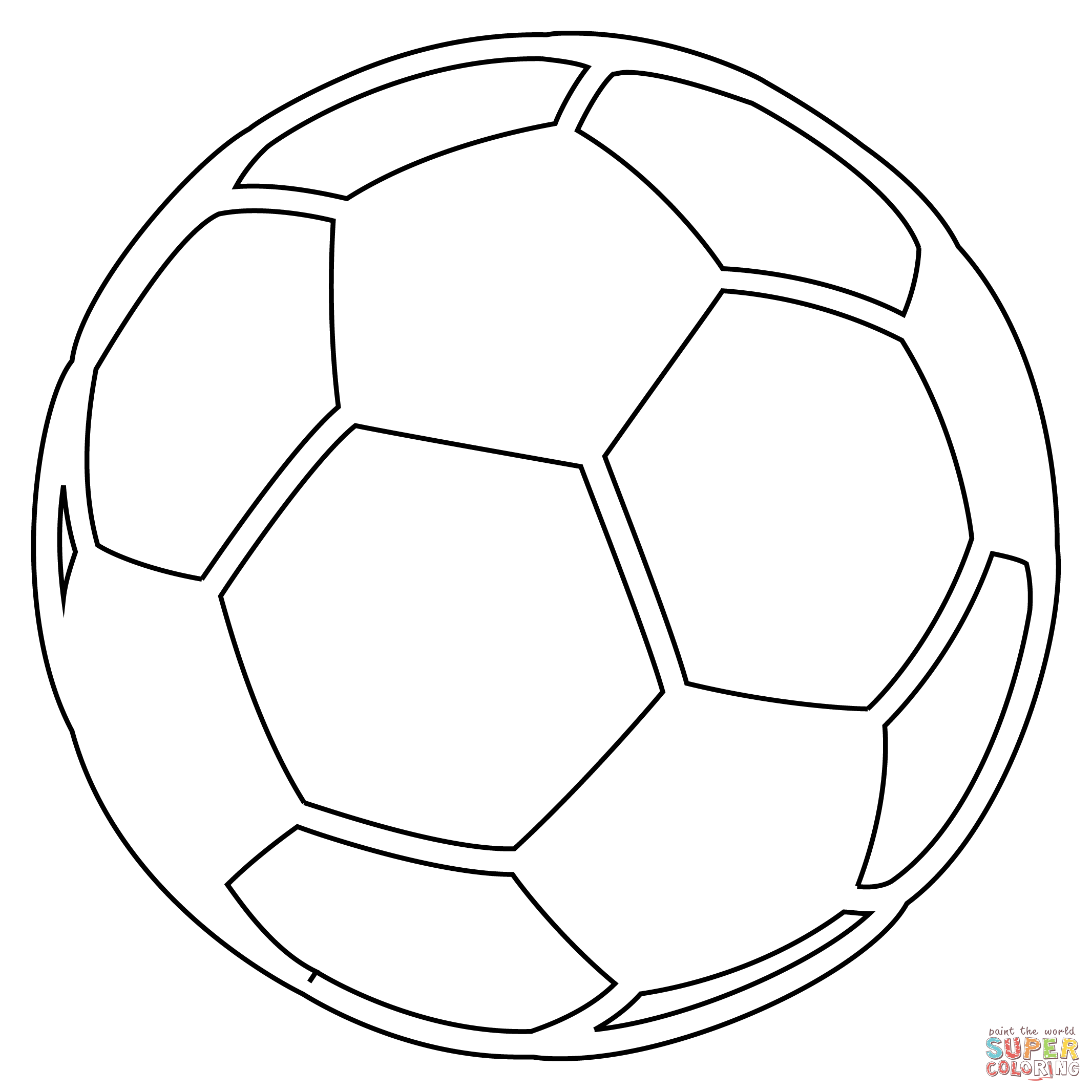 Soccer ball coloring page free printable coloring pages