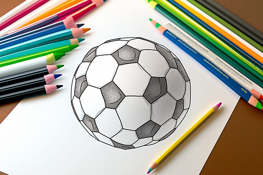 Soccer coloring pages