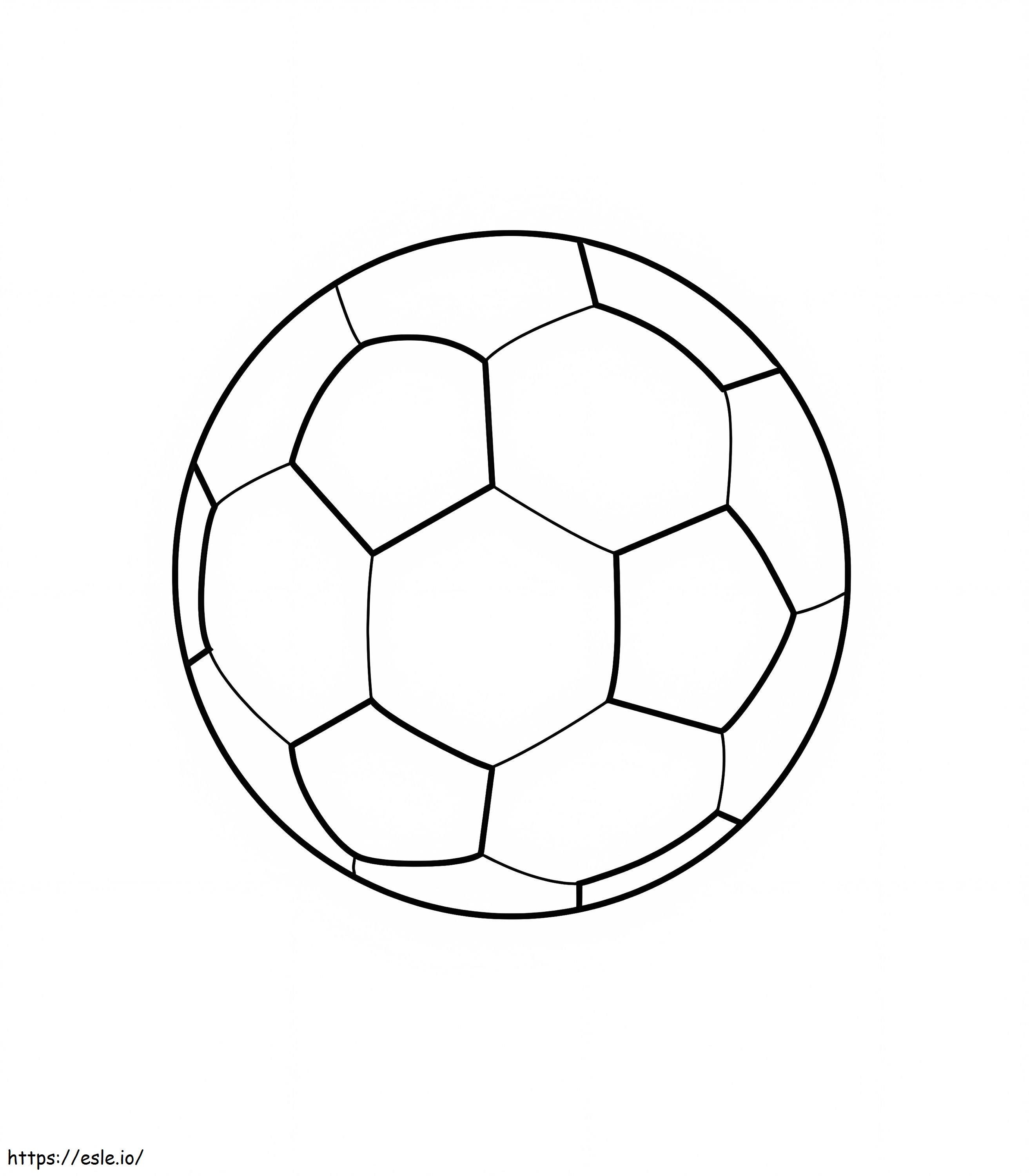 Free printable soccer ball coloring page