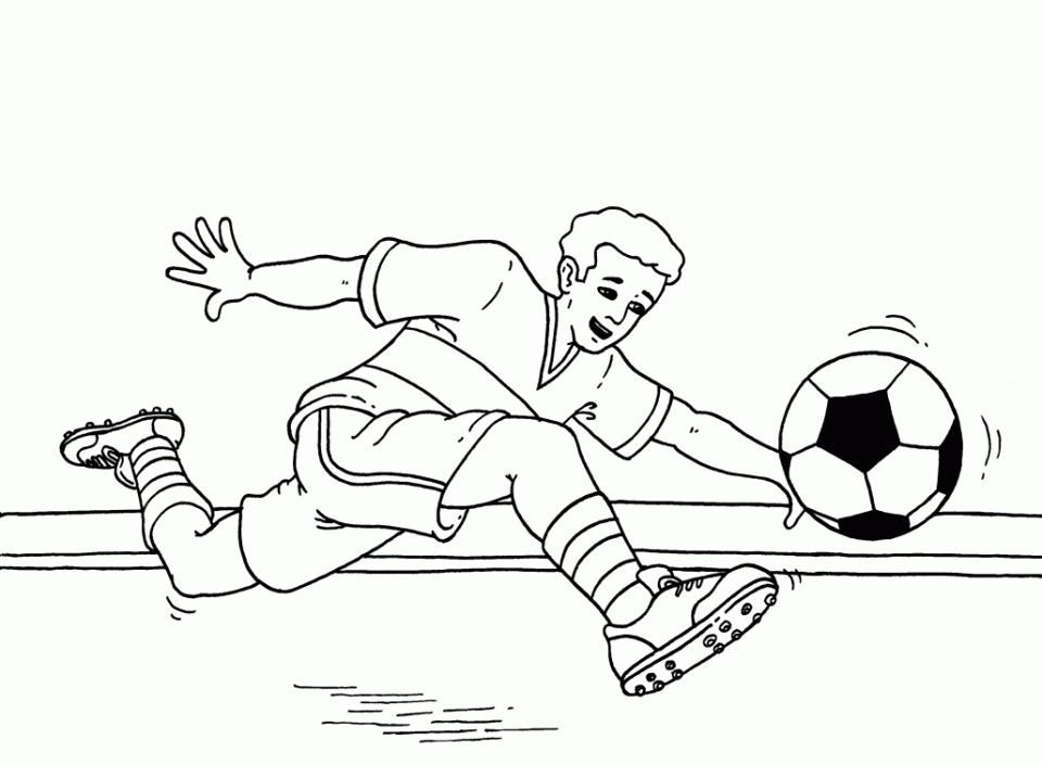 Free printable soccer coloring pages