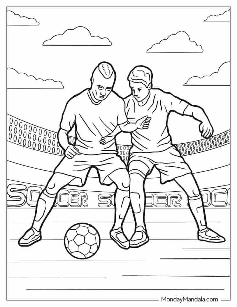 Soccer coloring pages free pdf printables football coloring pages sports coloring pages coloring pages