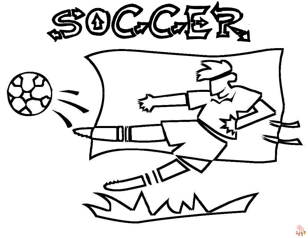 Soccer coloring pages free printable sheets for kids