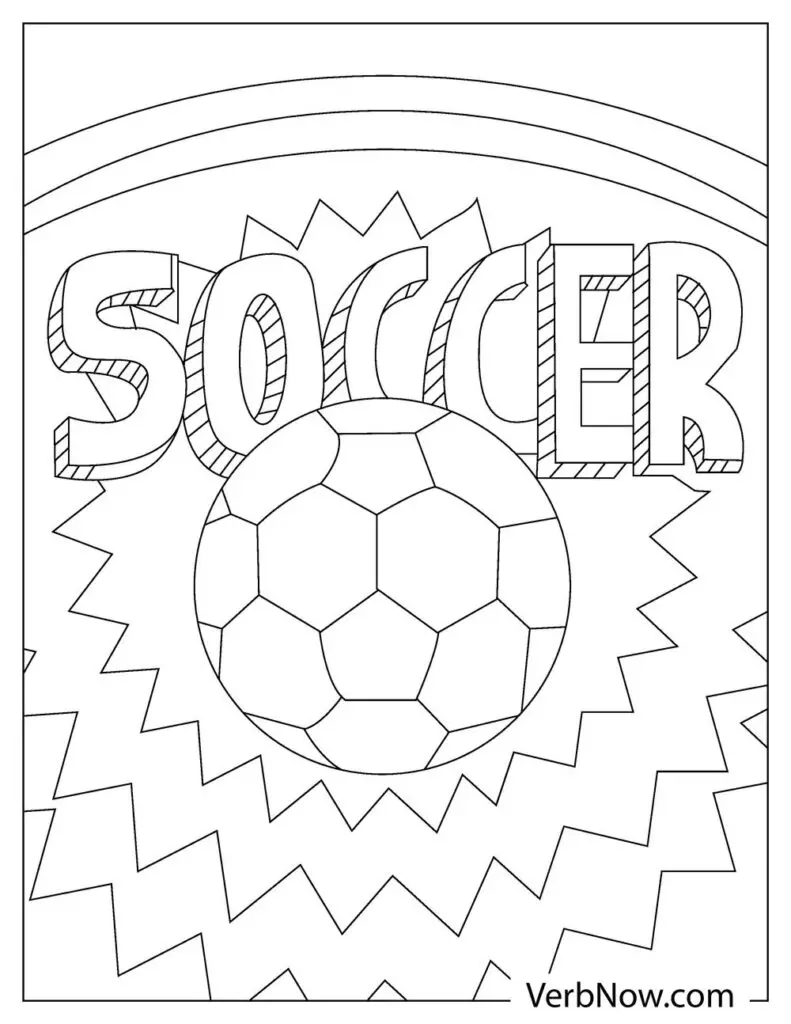 Free soccer coloring pages book for download printable pdf