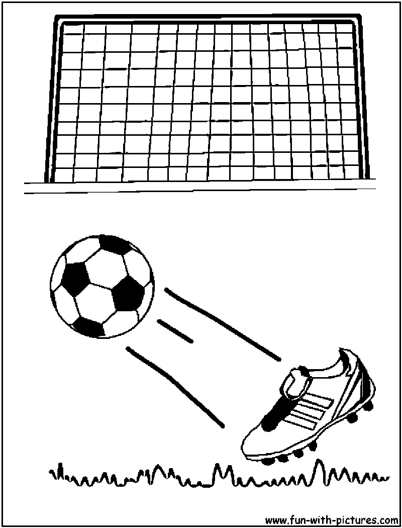 Soccer football coloring page