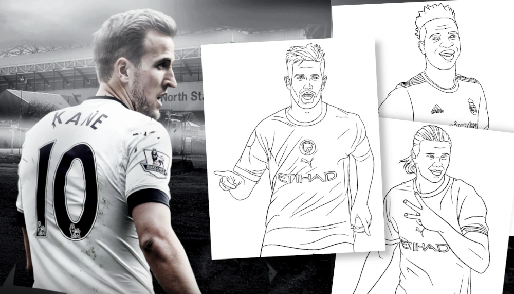 New soccerfootball stars coloring pages