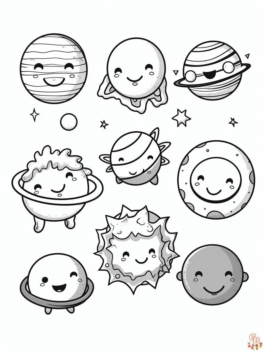 Explore the solar system free printable coloring pages