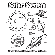 Solar system coloring pages for your little ones