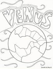 Solar system coloring pages printables
