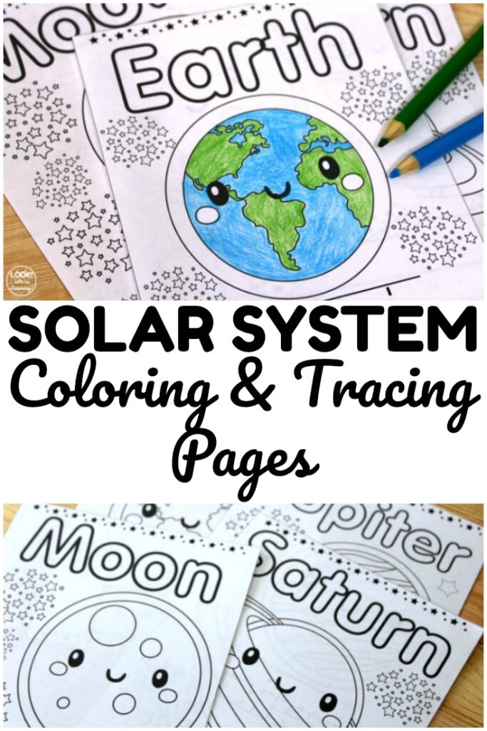 Cosmic colors solar system coloring pages
