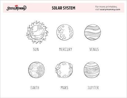 Visit the final frontier with these solar system coloring pages