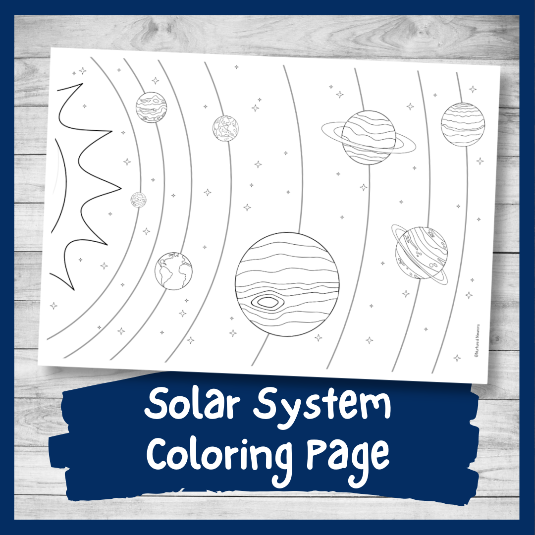 A super solar system coloring page printable pdf