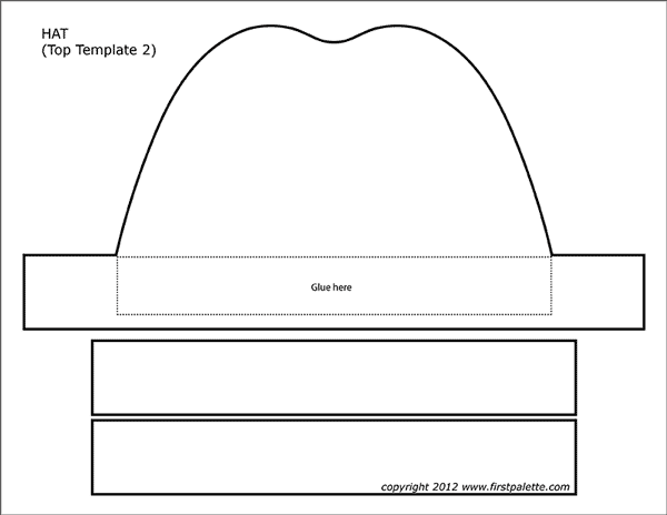 Paper hat templates free printable templates coloring pages