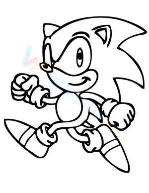 Free printable sonic coloring pages for kids