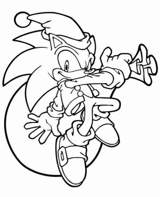 Free easy to print sonic coloring pages