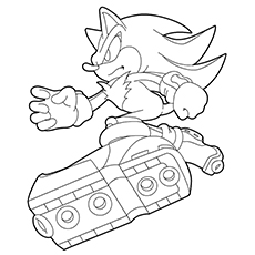 Sonic the hedgehog coloring pages