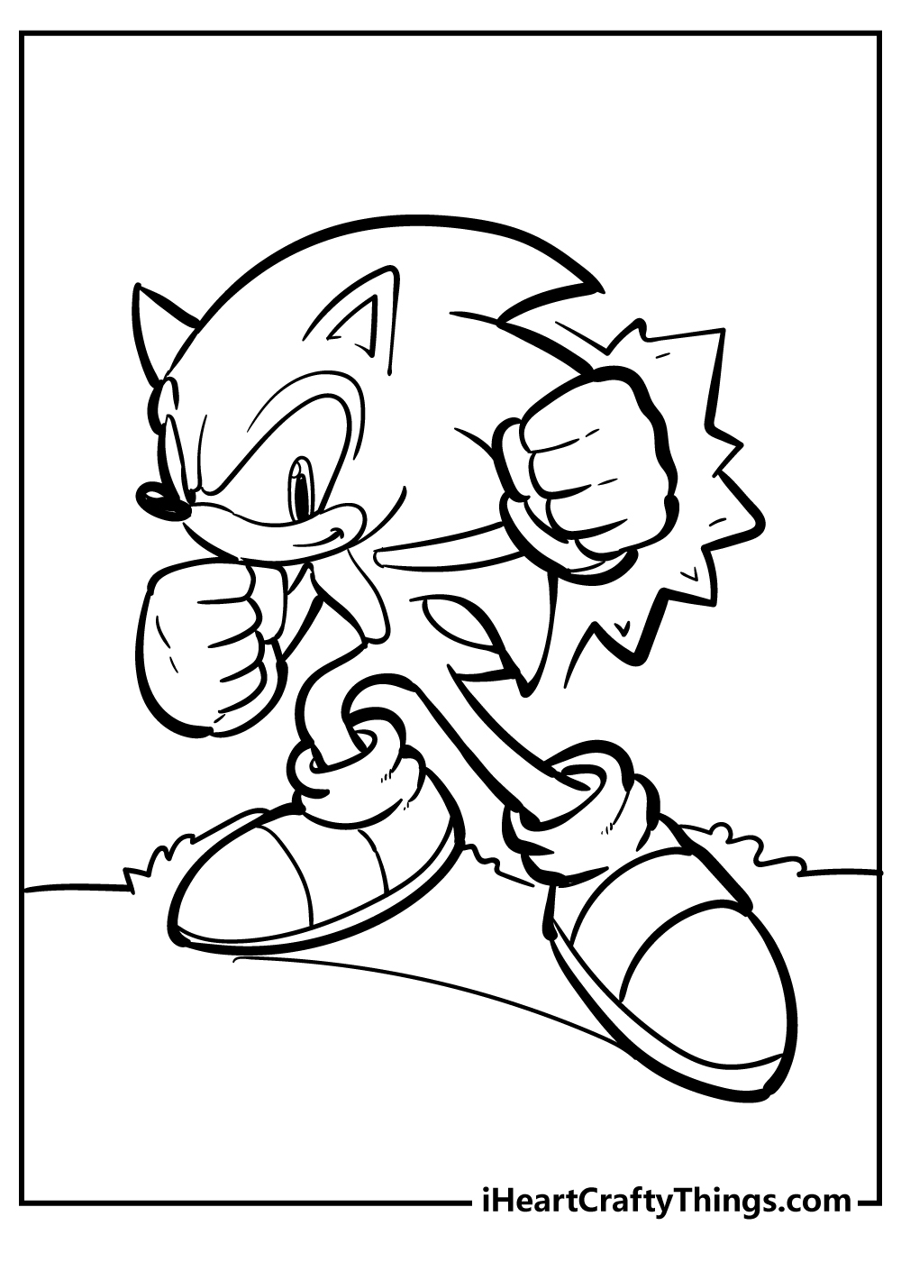 Sonic coloring pages free printables