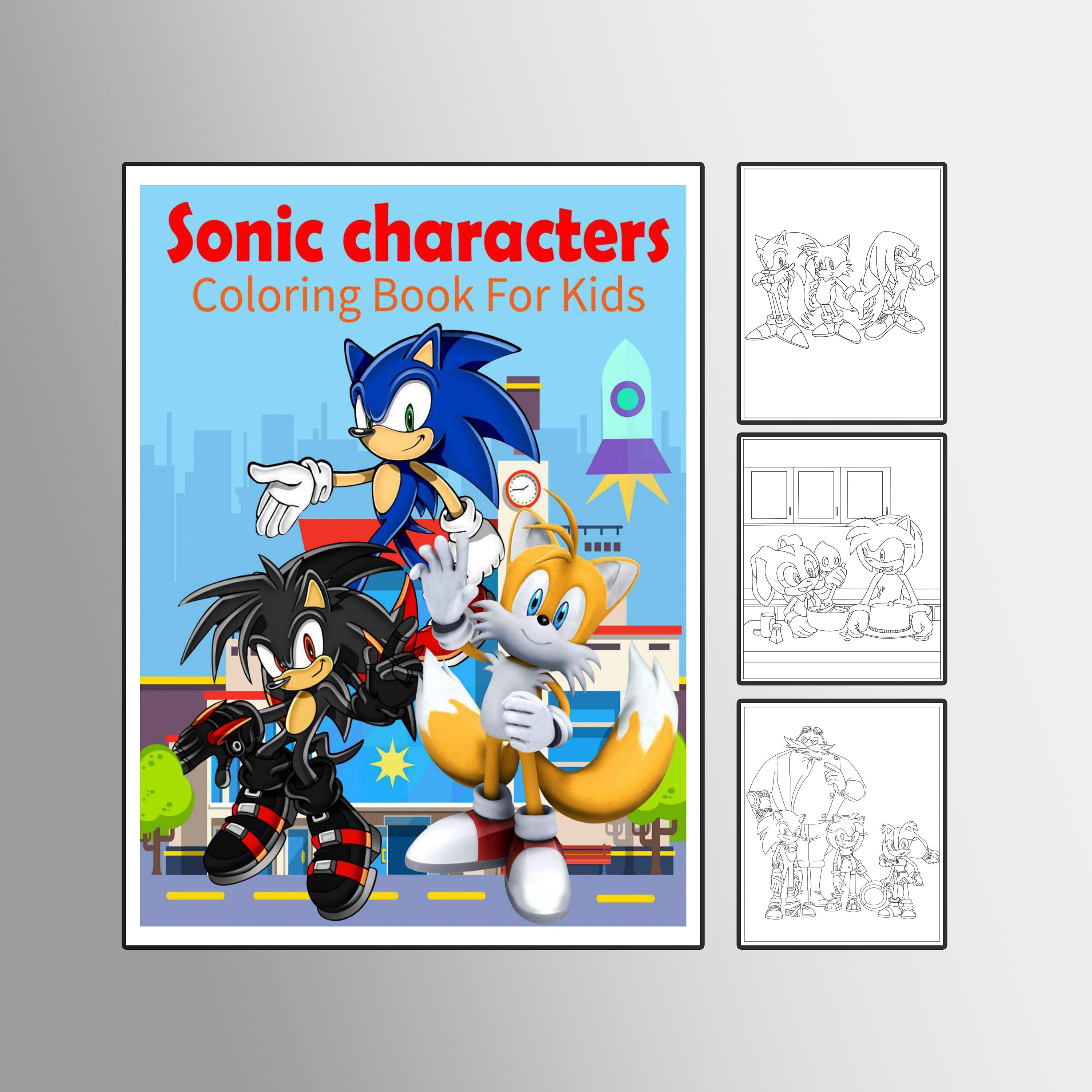 Sonics spectacular coloring journey a pages digital delight