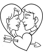 Printable valentines day coloring pages