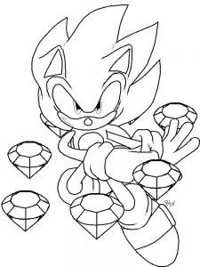 Easy sonic coloring pages pdf ideas printable