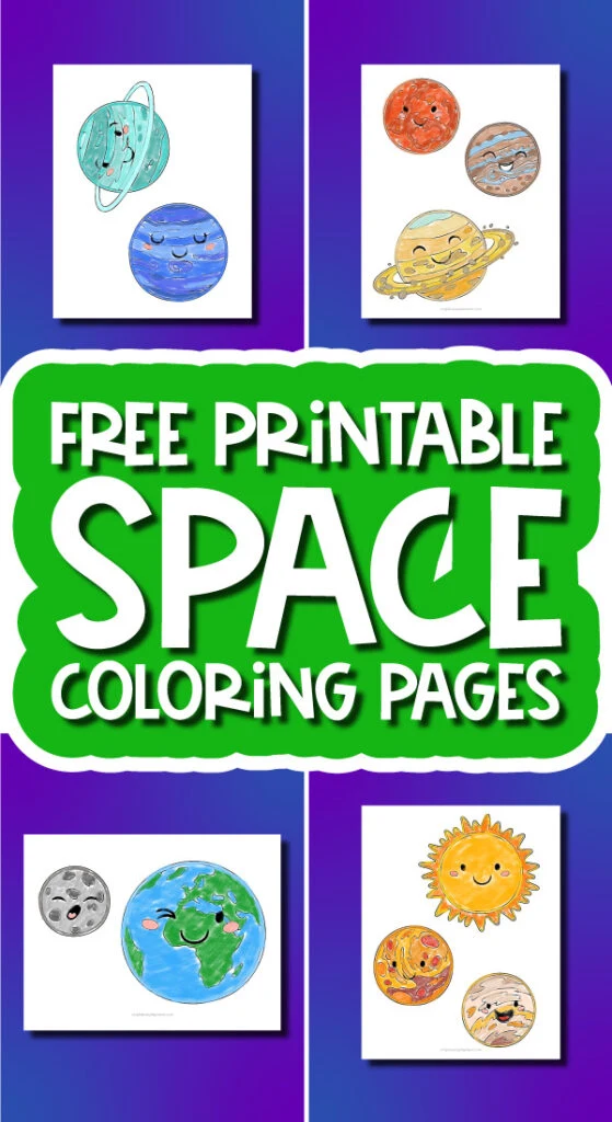 Free printable space coloring pages for kids