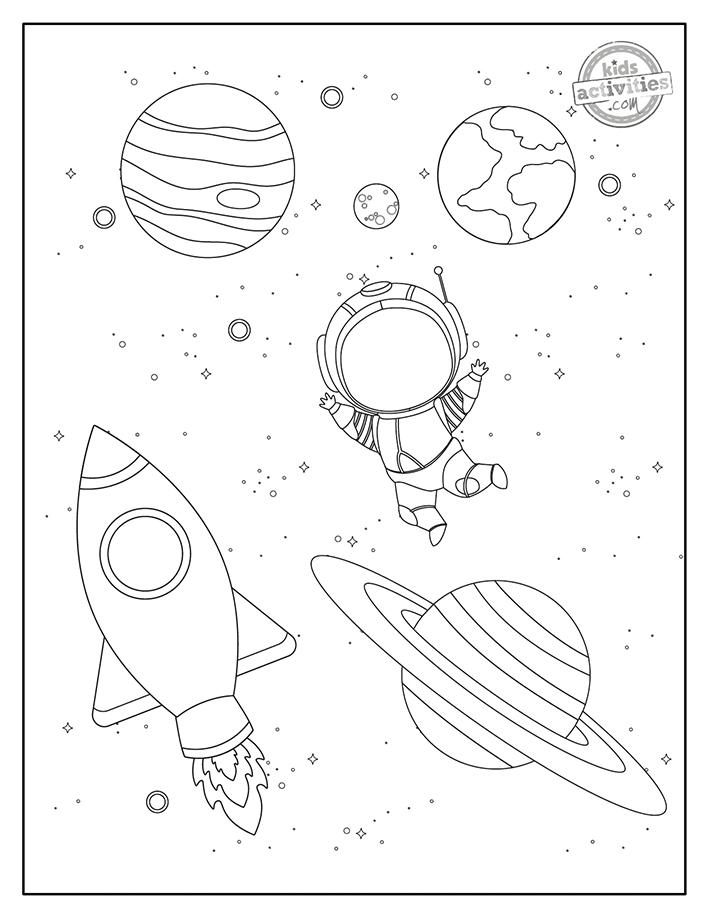 Free printable space coloring pages that are out of this world kids activities blog