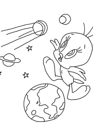 Looney tunes coloring page