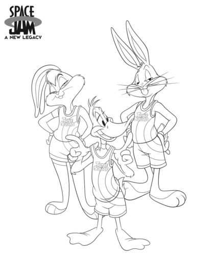 Free printable space jam a new legacy coloring pages