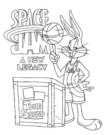 Space jam coloring pages