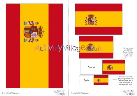 Spain flag printable