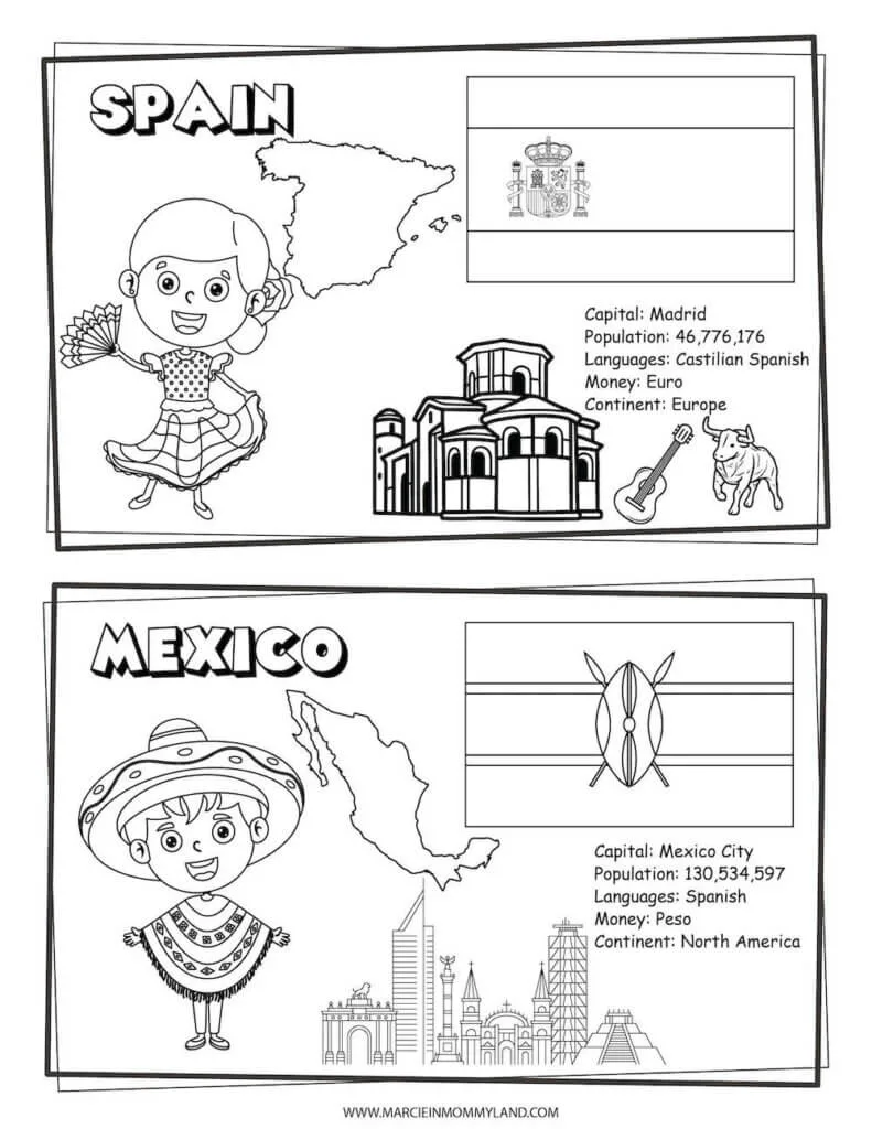 Free printable coloring pages of people all around the world