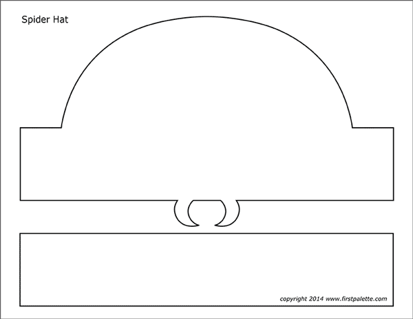 Spider hat template free printable templates coloring pages