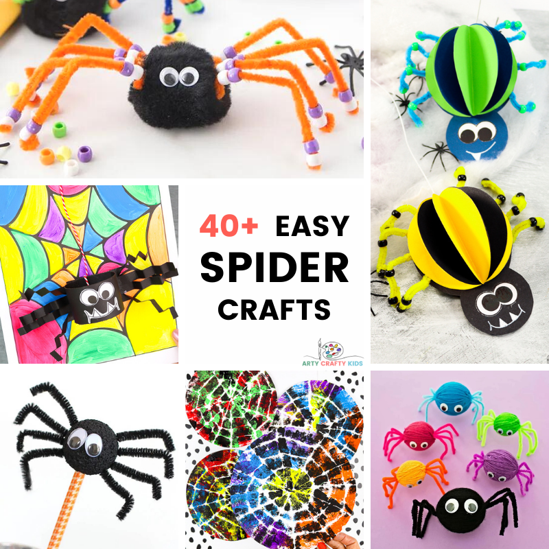 Easy spider crafts for kids to make