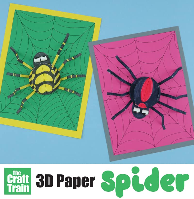 D paper spider craft