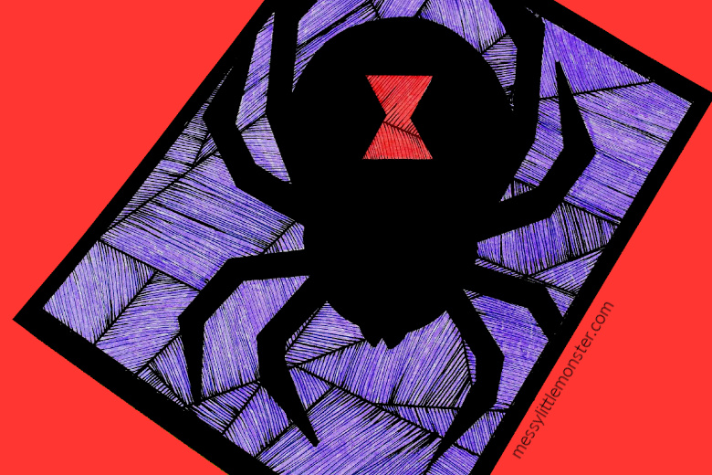 Spider coloring page