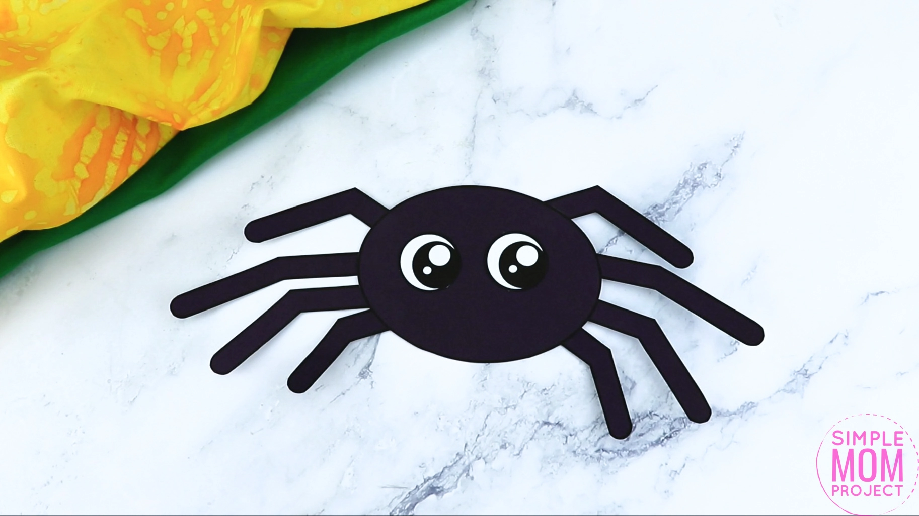 Free printable spider craft template â simple mom project