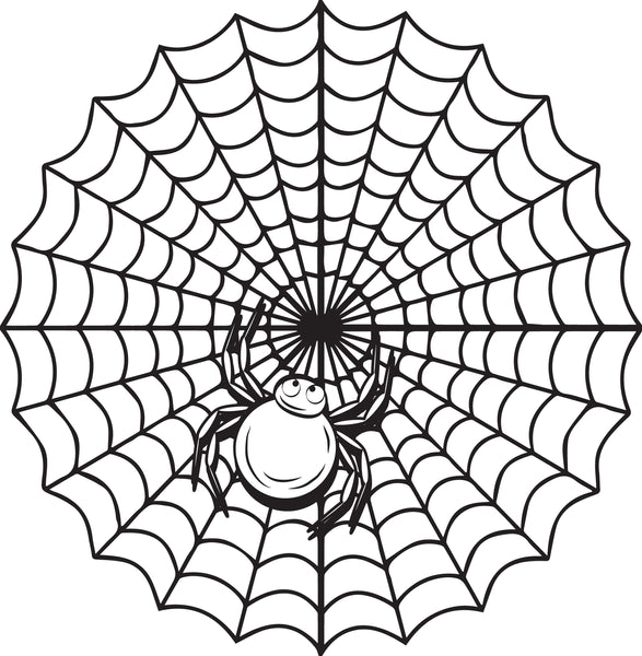 Printable halloween spider coloring page for kids â