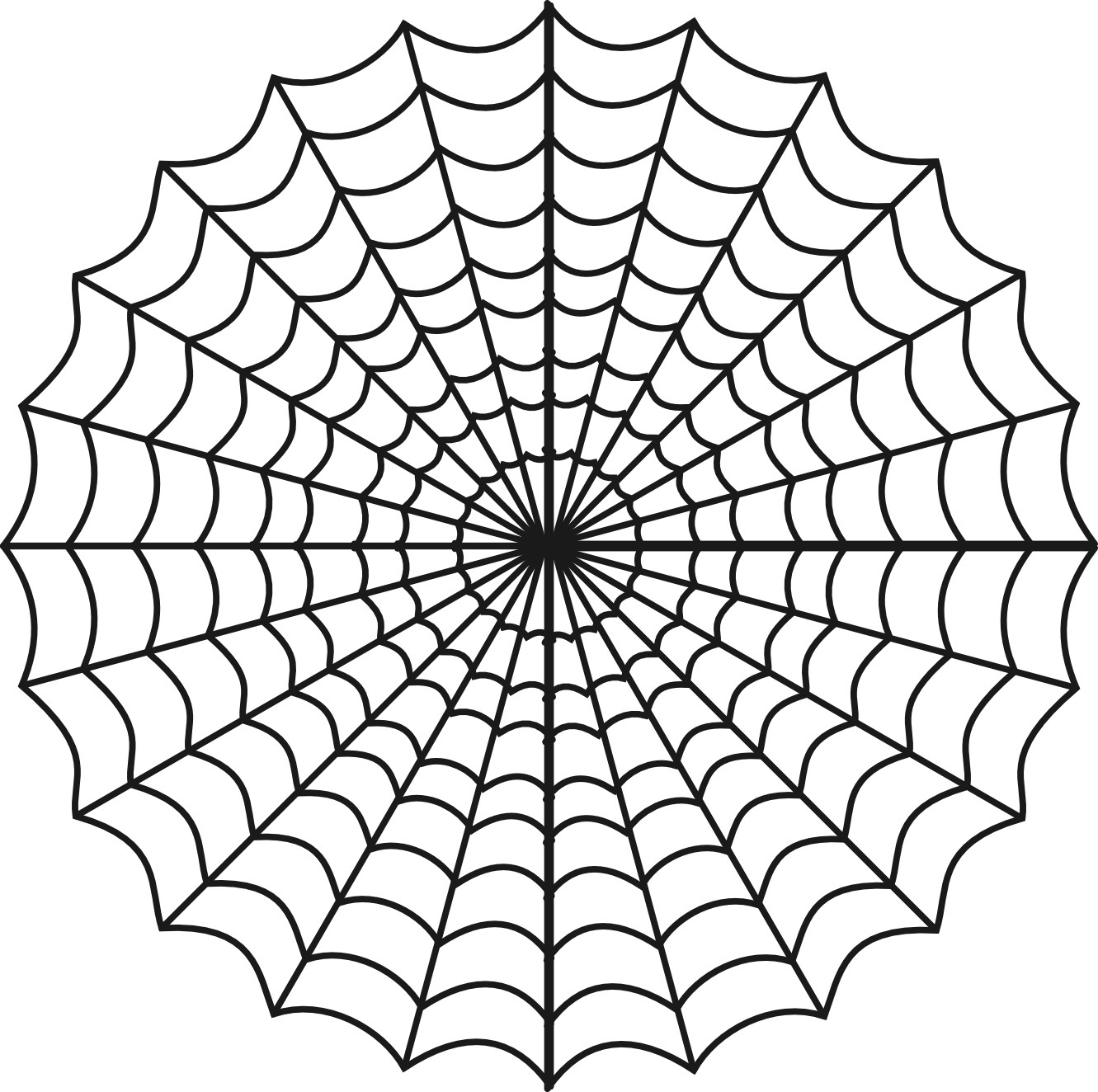 Free printable spider web coloring pages for kids