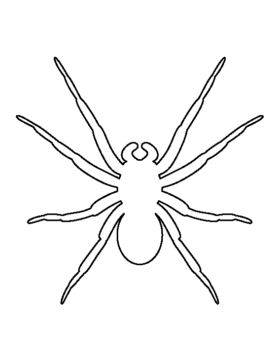 Printable spider template